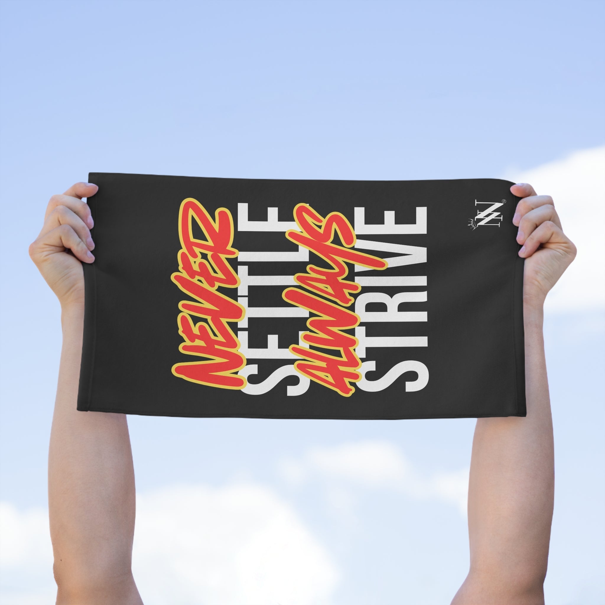 Never Settle Always Strive | Mix & Match Soft Fun-Flirty Lovers’ Towels