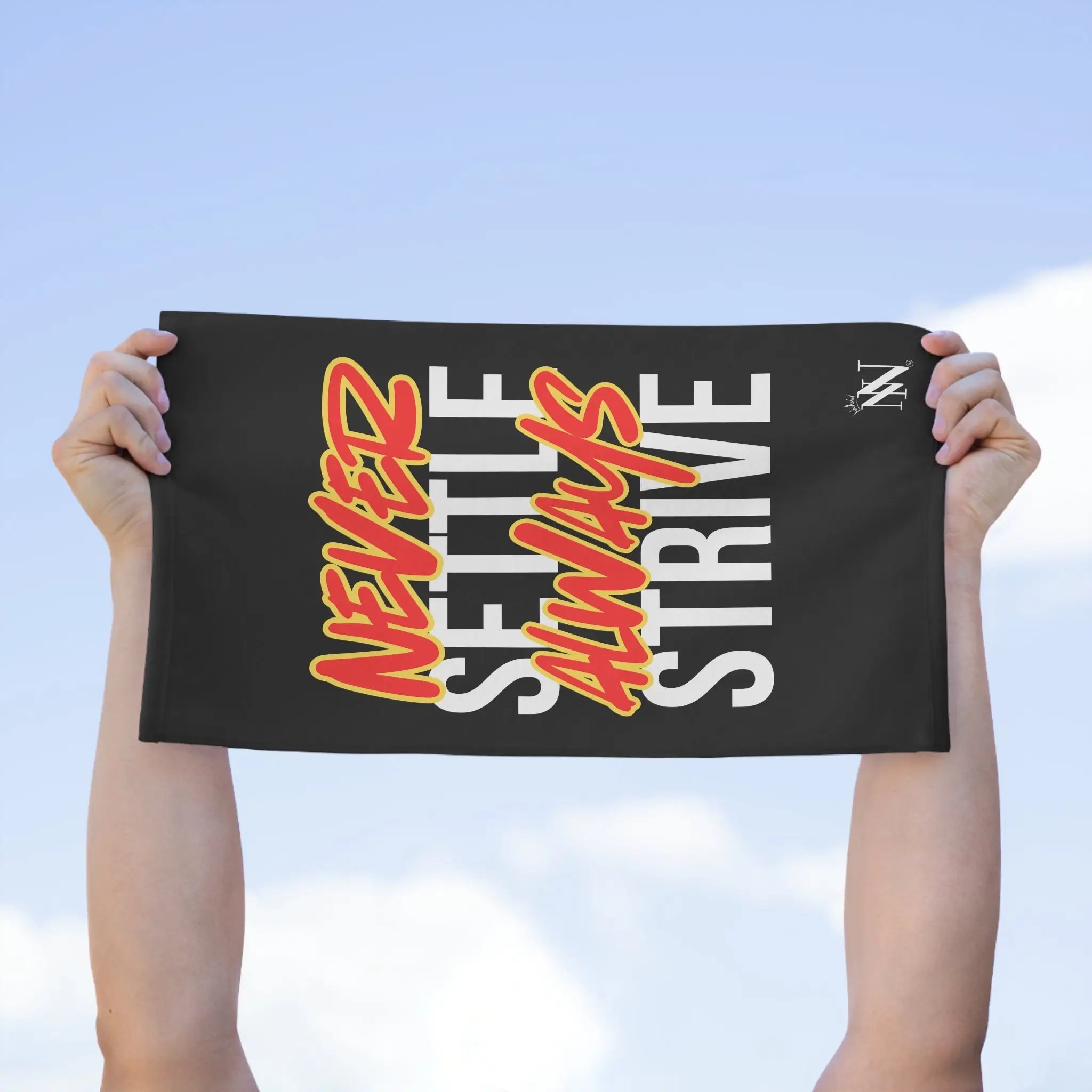 Never Settle Always Strive | Mix & Match Soft Fun-Flirty Lovers’ Towels
