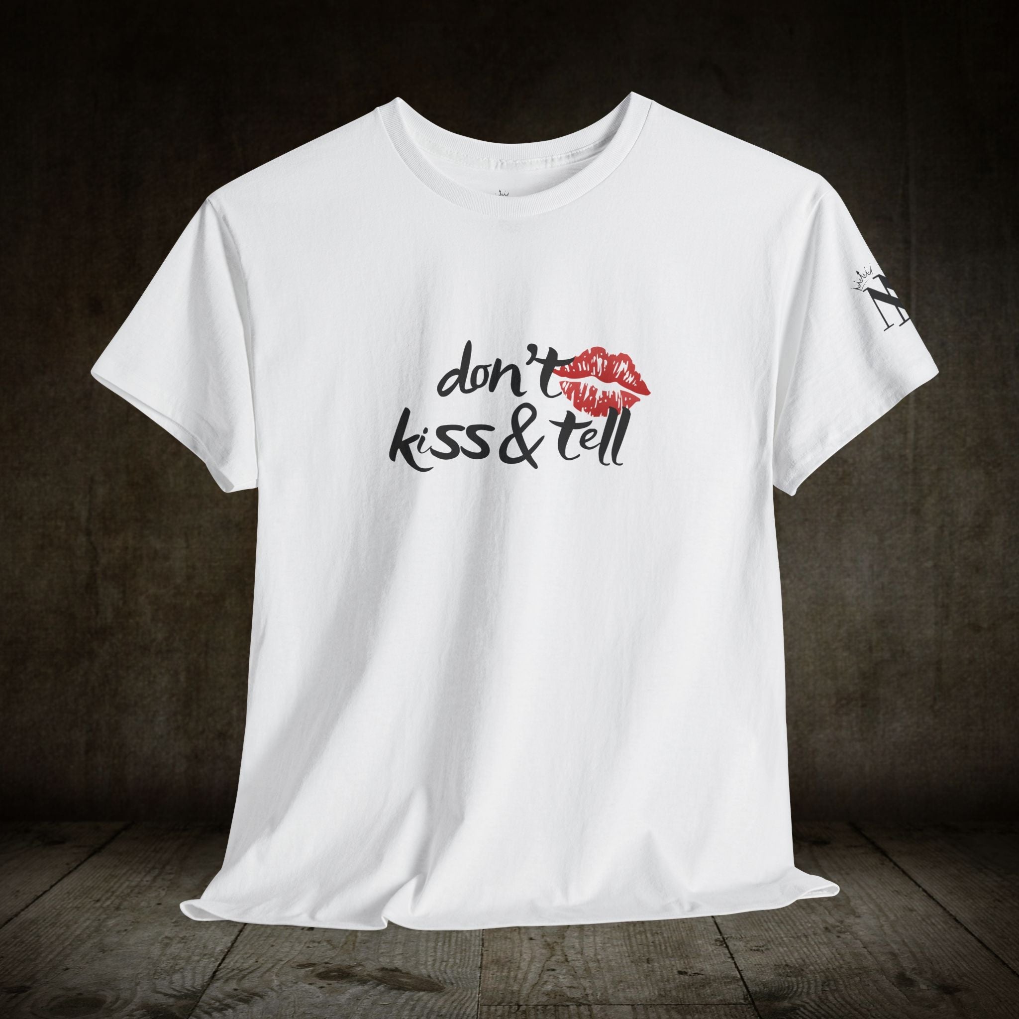 Don’t Kiss & Tell | Mix & Match 100% Cotton Unisex Fun-Flirty Lovers’ Tees