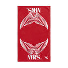 Mrs. Mrs. Mermaid Shareable Sides Red Cum Towel
