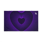 Purple Heart Outline 3D | Mix & Match Original Fun-Flirty Lovers’ Towels