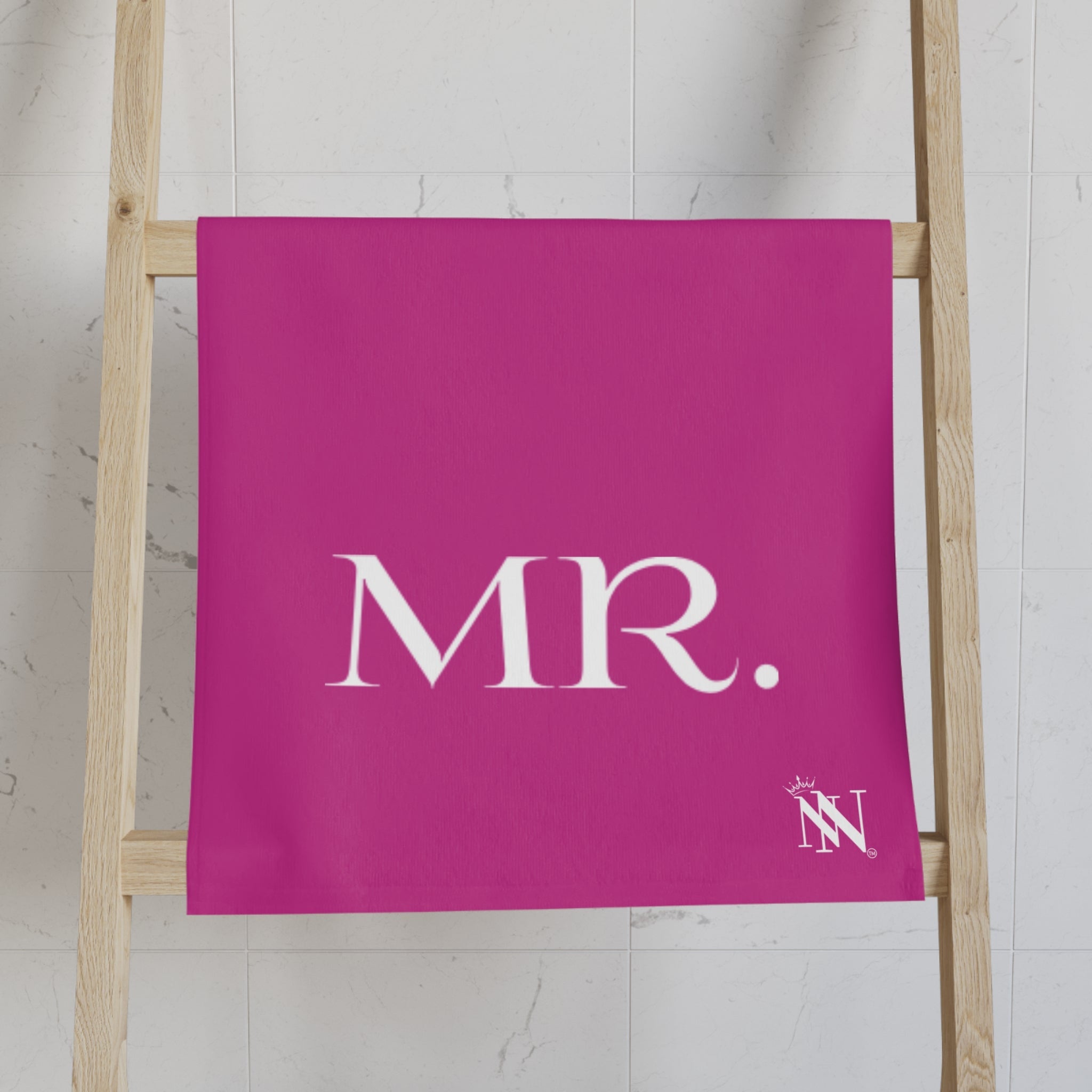 Mr Mrs Shareable Hot Pink | Mix & Match Classic Fun-Flirty Lovers’ Towels