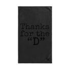 Thanks for the ’D’ Dark Grey | Mix & Match Classic Fun-Flirty Lovers’ Towels