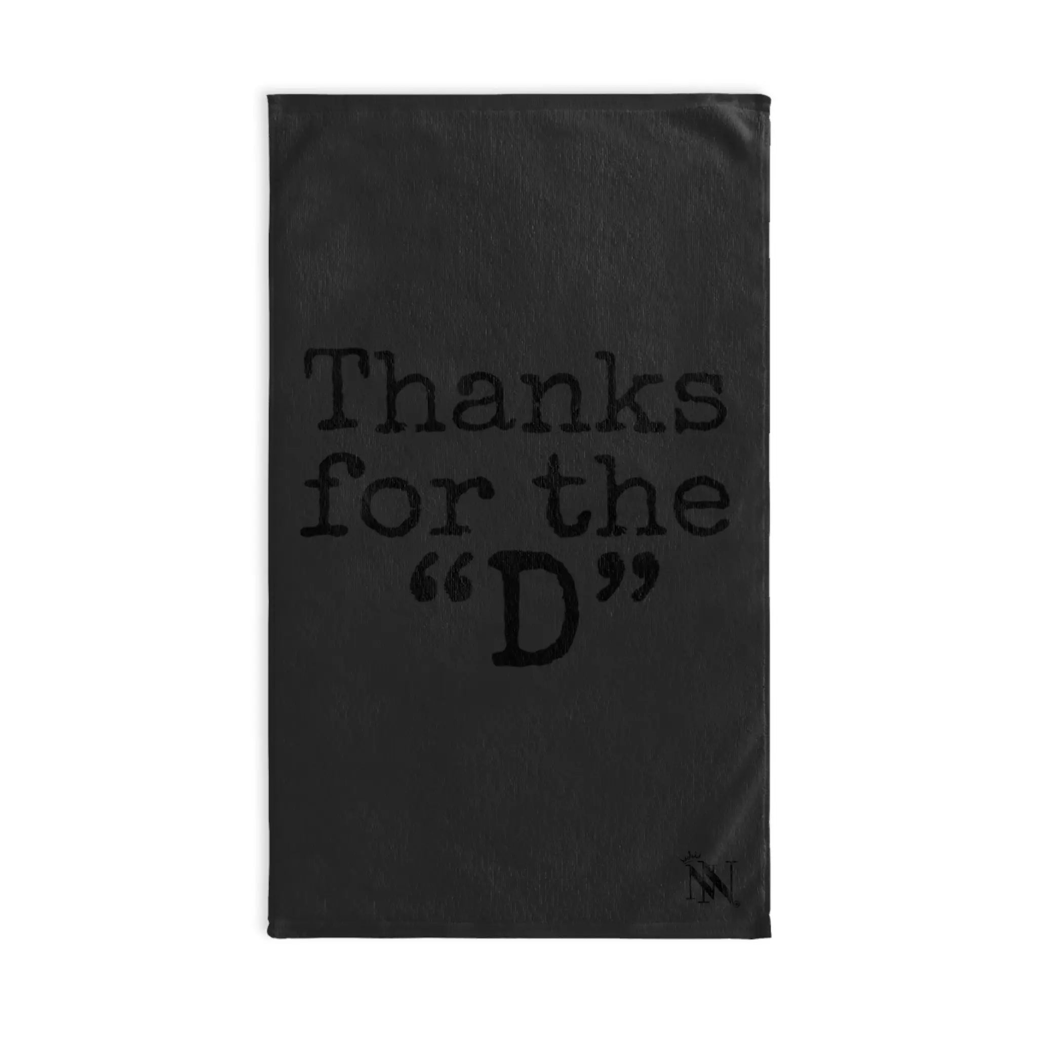 Thanks for the ’D’ Dark Grey | Mix & Match Classic Fun-Flirty Lovers’ Towels