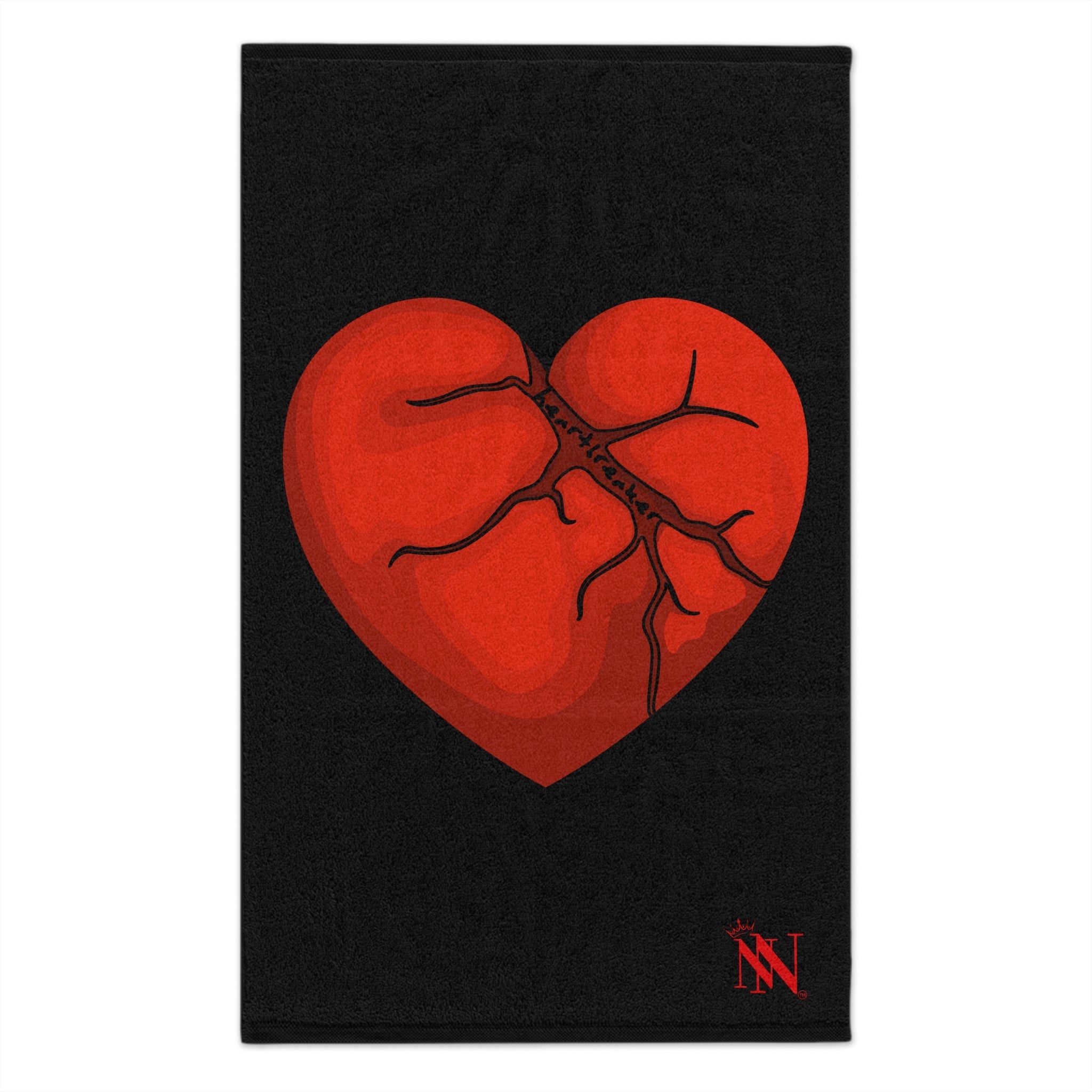 Heartbreaker Black | Mix & Match Soft Fun-Flirty Lovers’ Towels