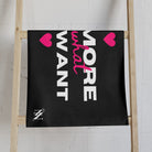 Do More of What You Want Hearts Cum Towel