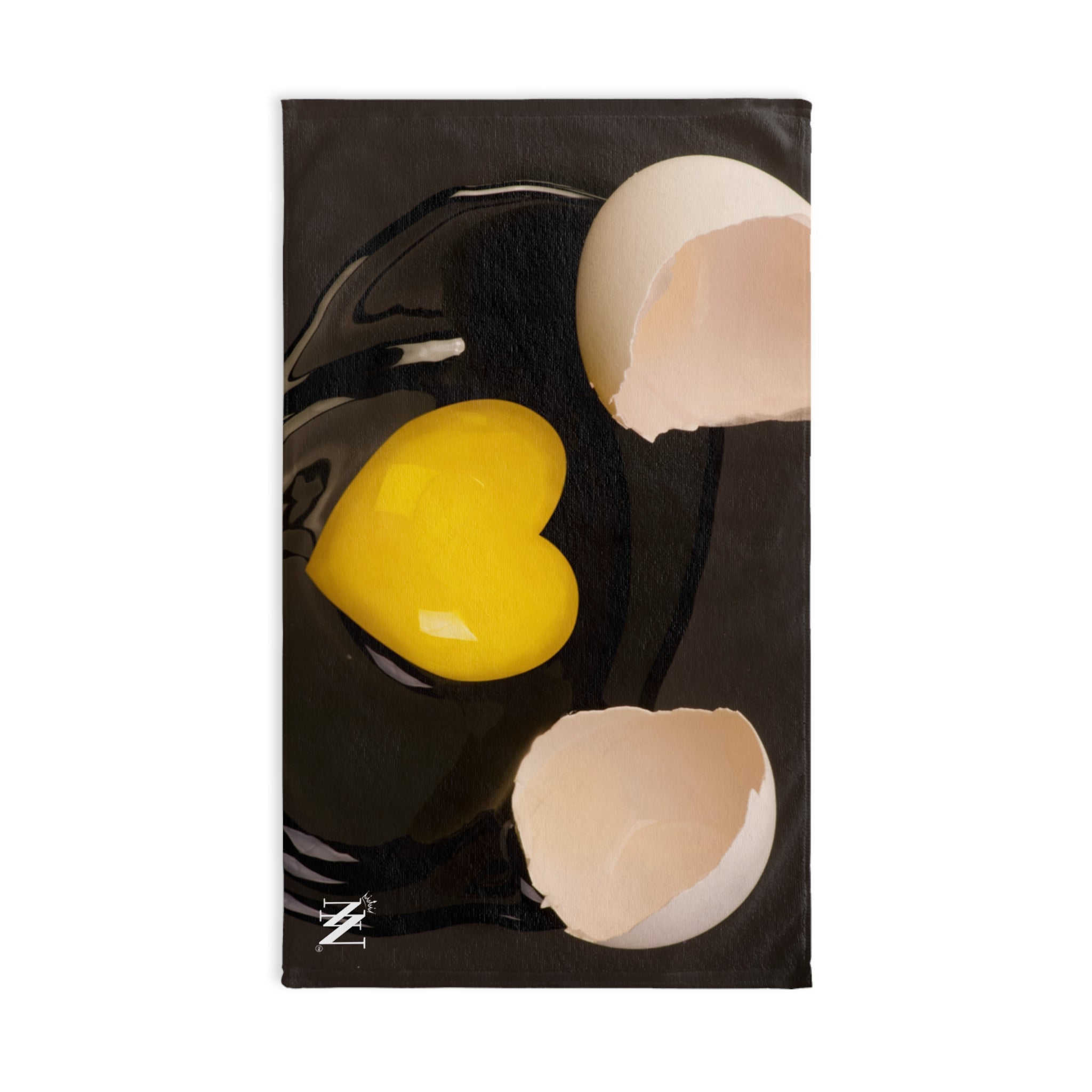 Broken Egg Heart Yolk 3D Print | Mix & Match Original Fun-Flirty Lovers’ Towels