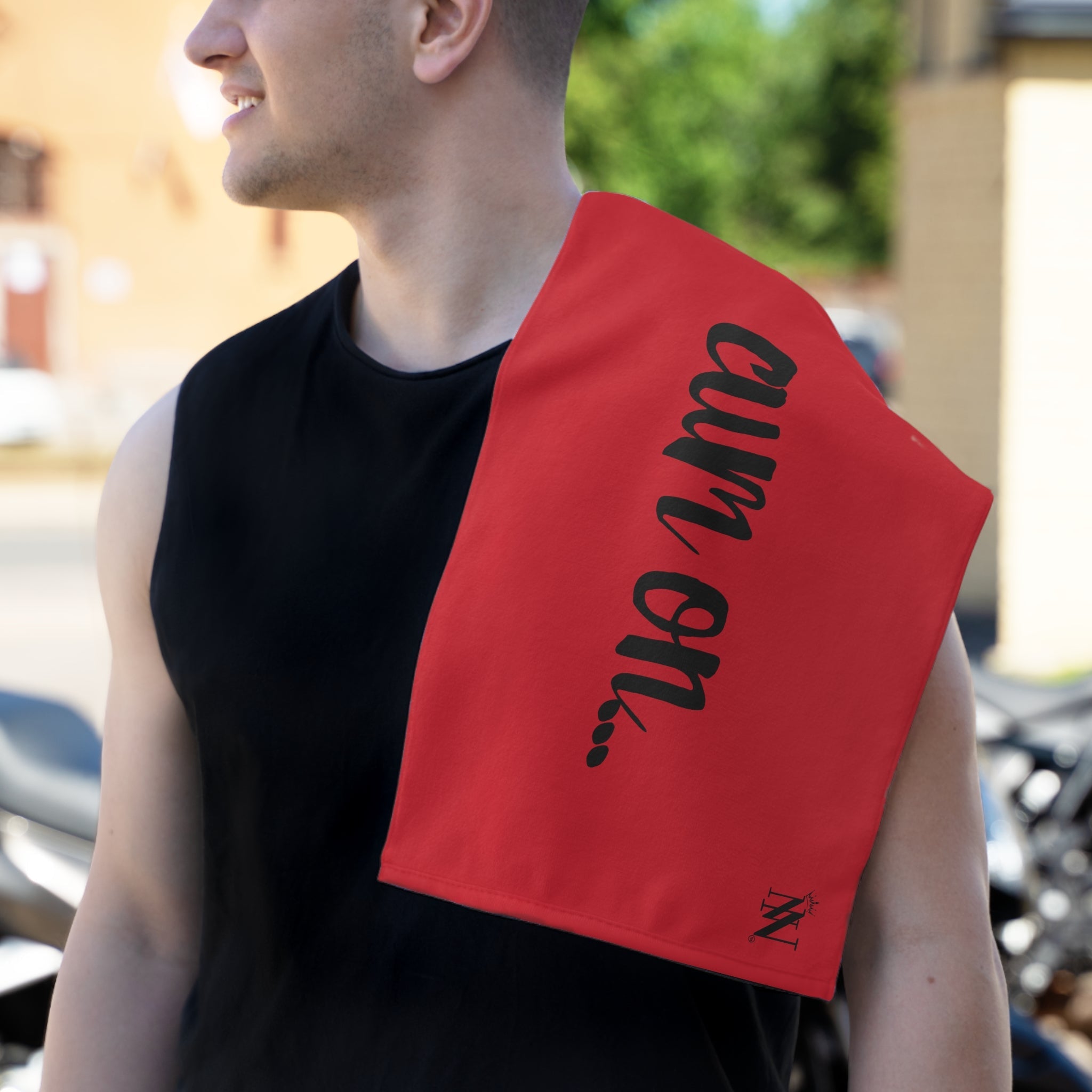 Cum On... Red | Mix & Match Soft Fun-Flirty Lovers’ Towels