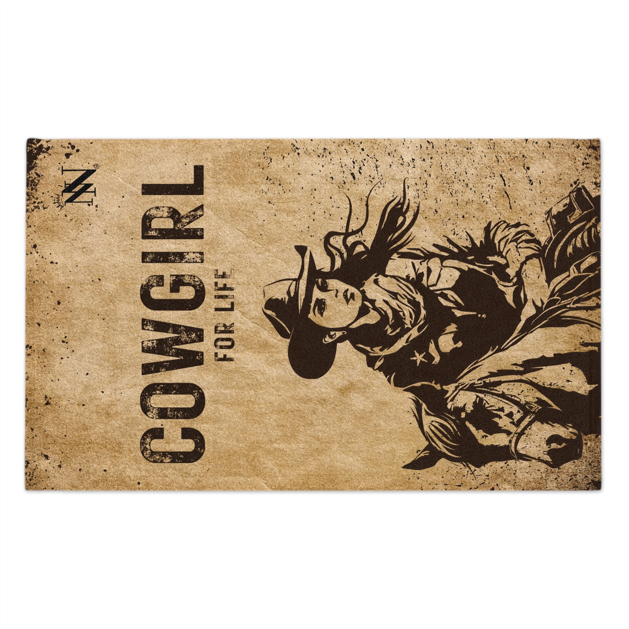 Vintage Cowgirl for Life Poster Luxury Super Soft Couples Love Sex Towel