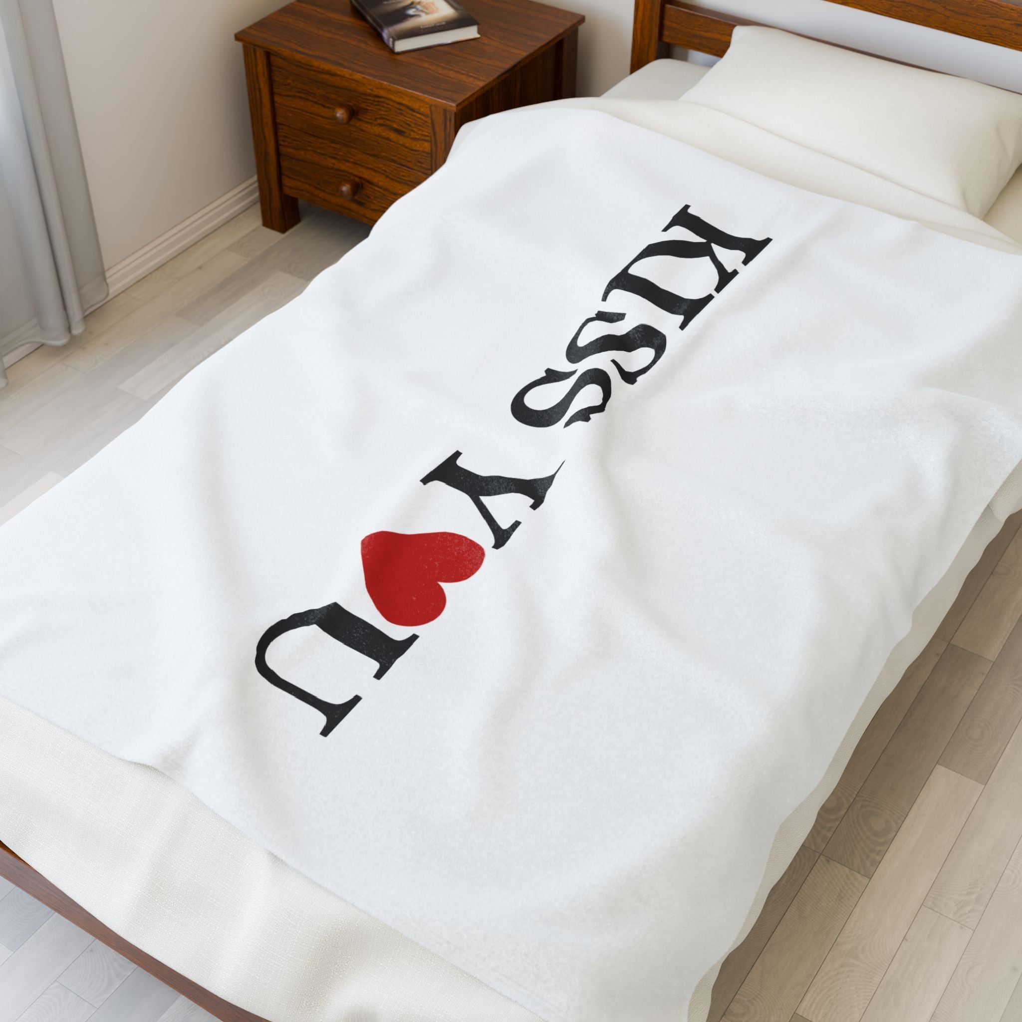 Kiss You Love | Mix & Match Velveteen Fun-Flirty Lovers’ Blankets