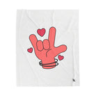 I Love You Hand Sign | Mix & Match Velveteen Fun-Flirty Lovers’ Blankets