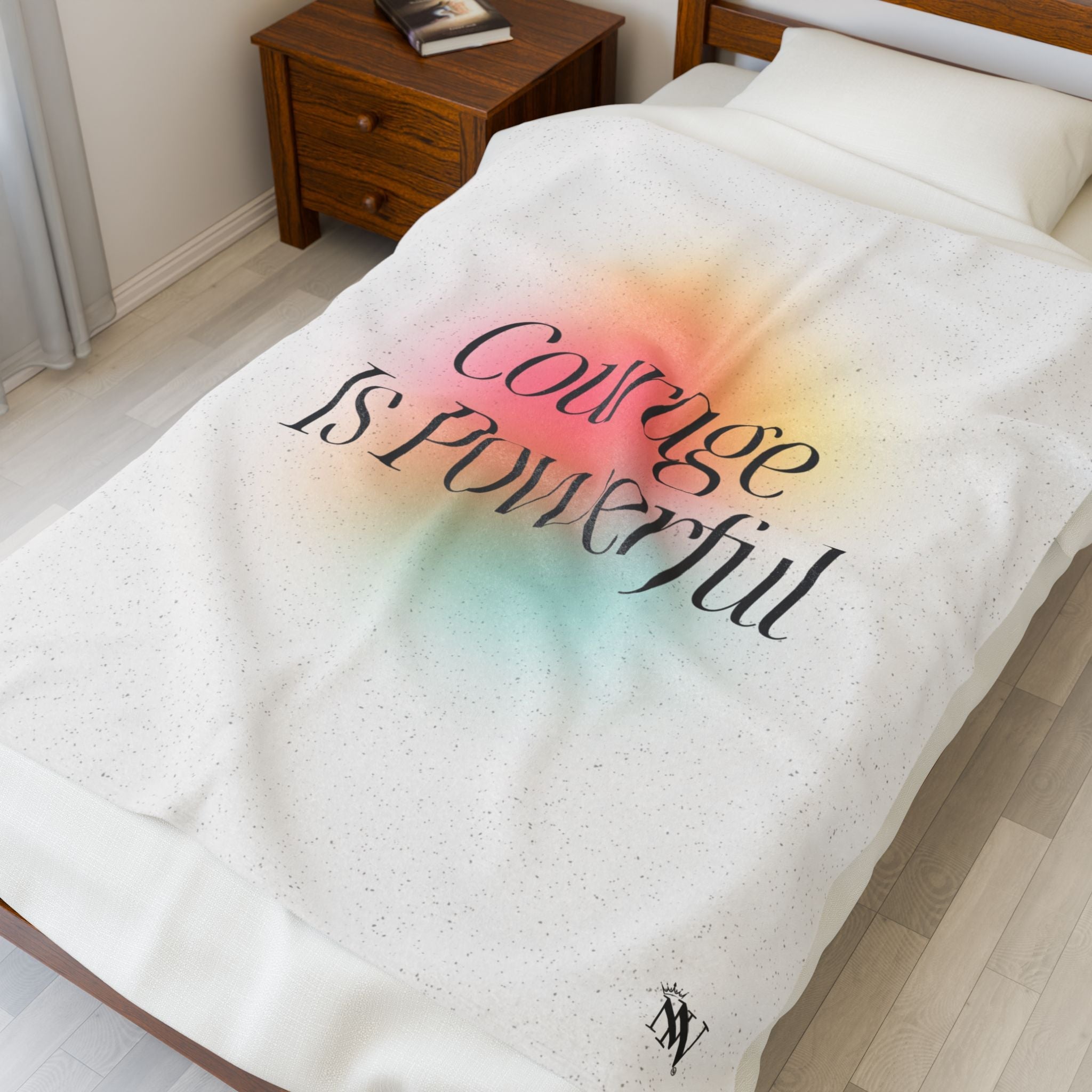 Courage Is Poweful | Mix & Match Velveteen Fun-Flirty Lovers’ Blankets