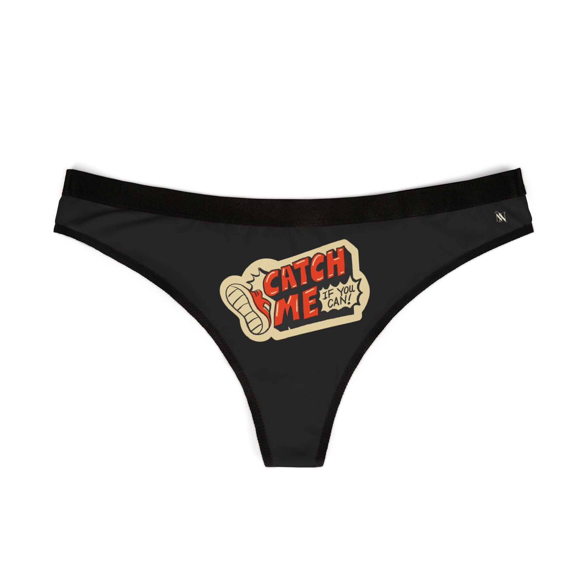 Catch Me If You Can Sticker Print | Mix & Match Women’s Fun-Flirty Lovers’ Thongs
