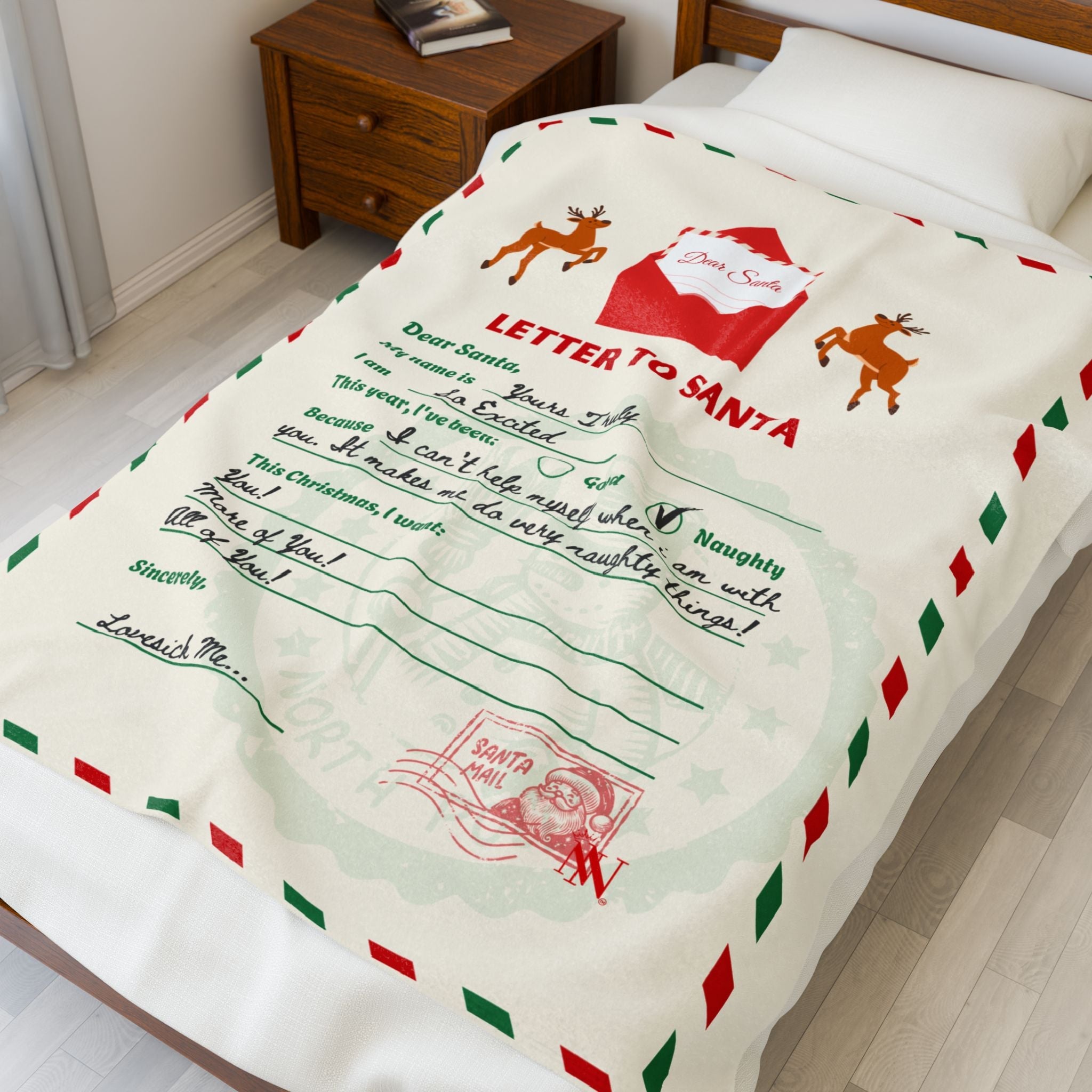 Letter to Santa | Mix & Match Soft Fun-Flirty Lovers’ Blankets