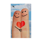 Finger People Love Happy Heart Cum Towel