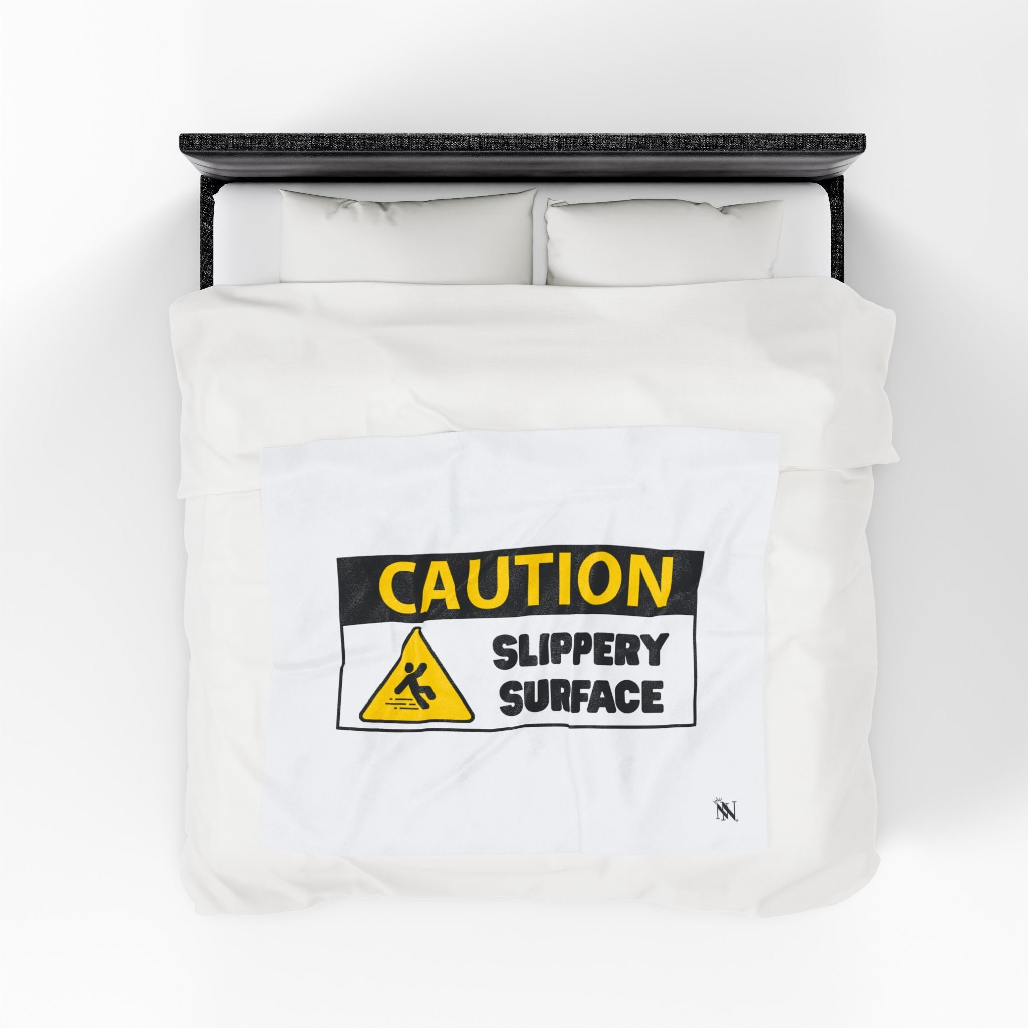 Caution: Slippery Surface | Mix & Match Soft Fun-Flirty Lovers’ Blankets