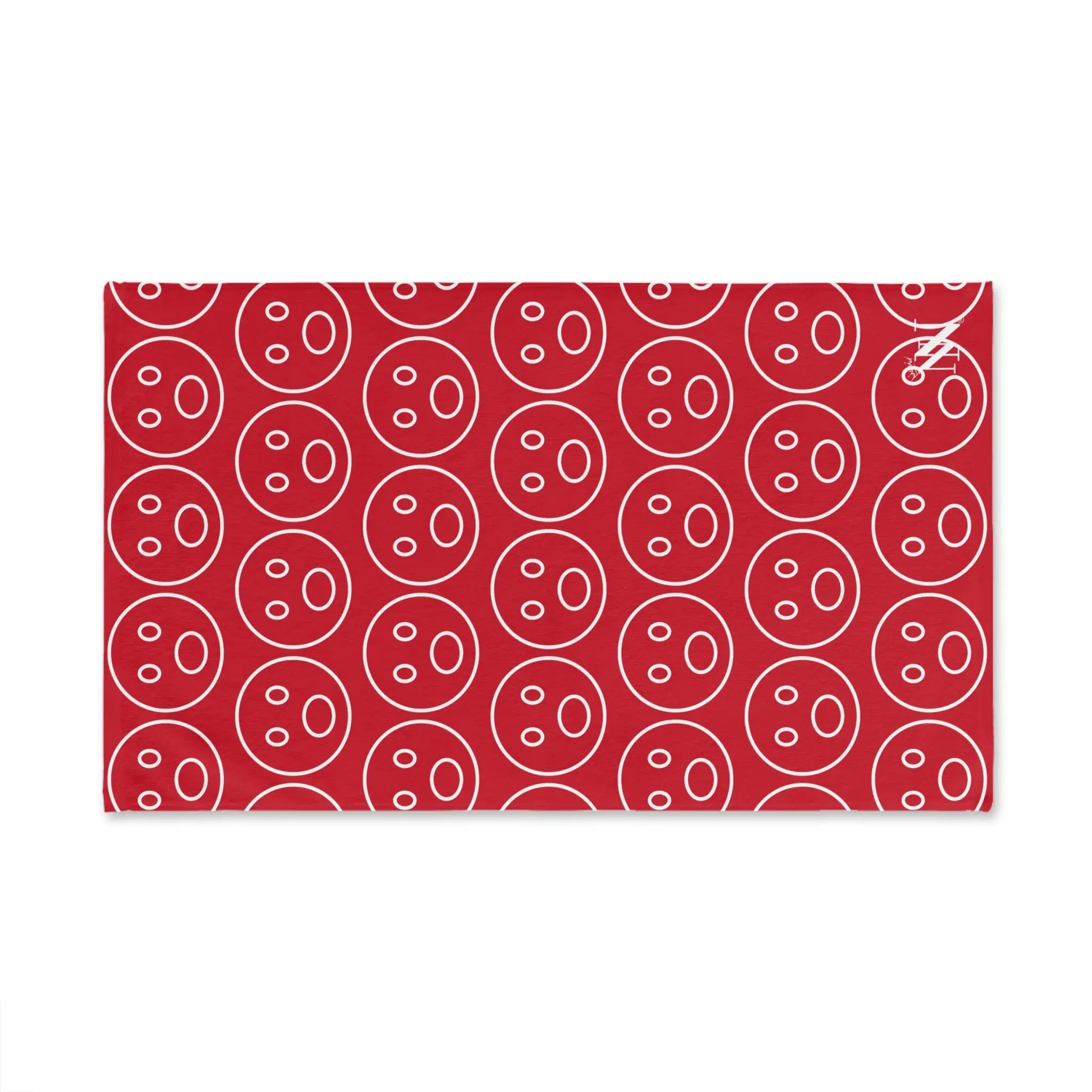 Surprised Emoji Pattern Red | Mix & Match Classic Fun-Flirty Lovers’ Towels