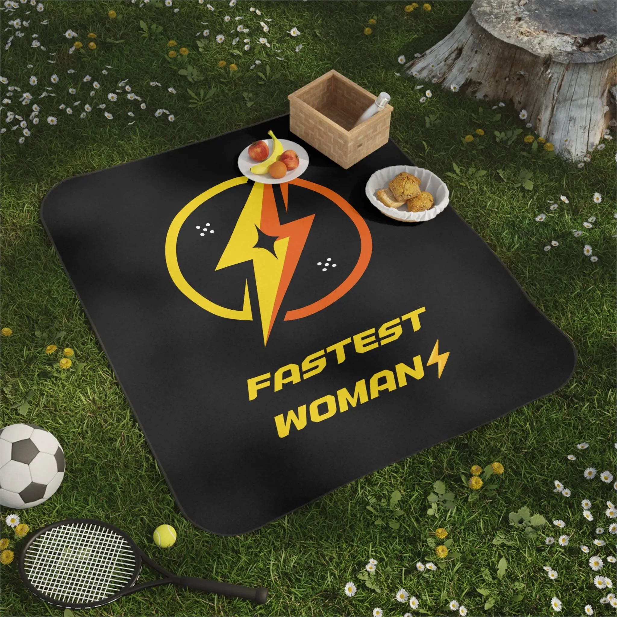 Fastest Woman Lightning Bolt Sex Blanket