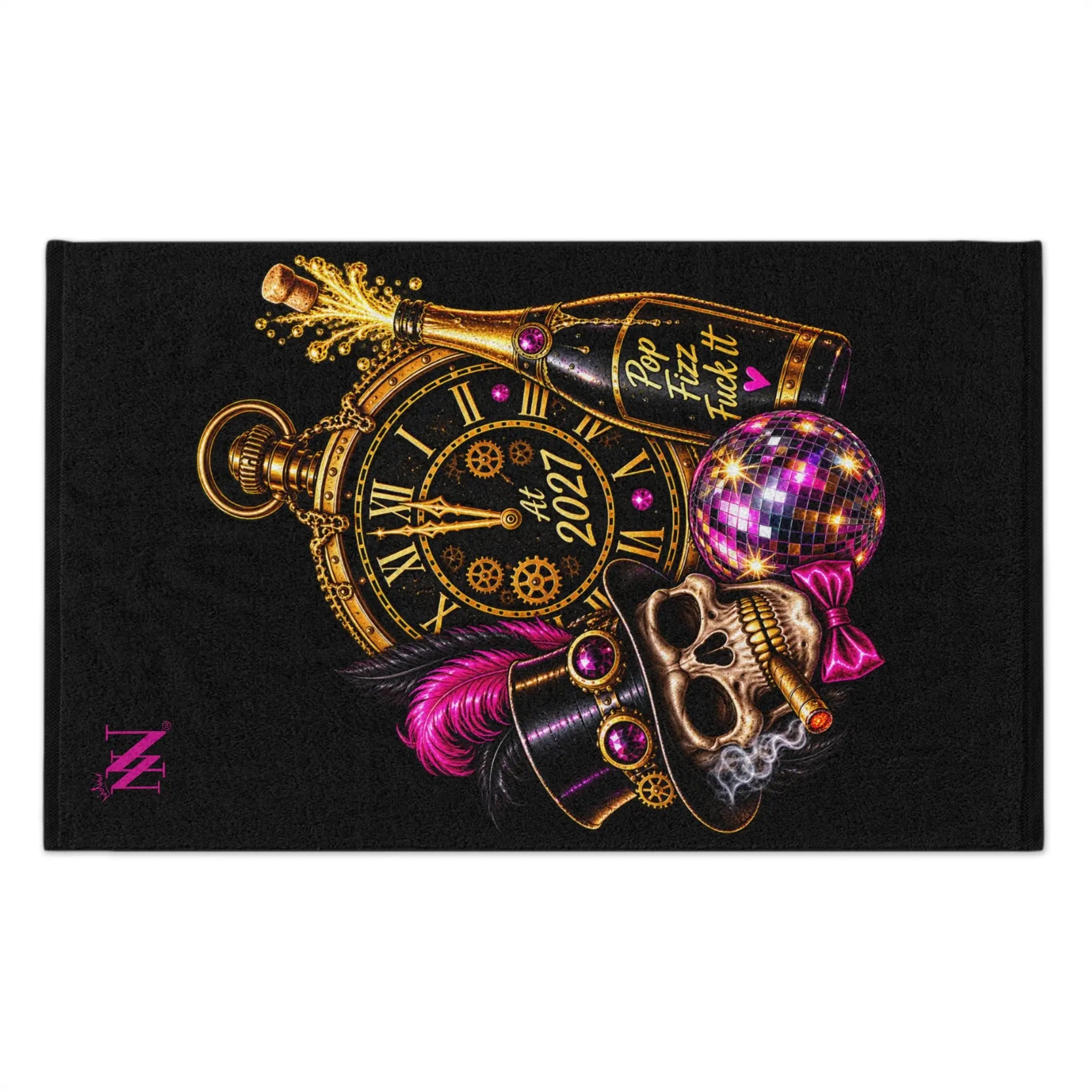 Pop Fizz Fuck It New Years | Nectar Napkins Fun-Flirty Lovers’ Towels