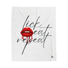 Lick Eat Repeat | Mix & Match Soft Fun-Flirty Lovers’ Blankets