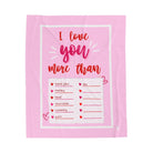 I Love You More Than | Mix & Match Fun-Flirty Lovers’ Blankets
