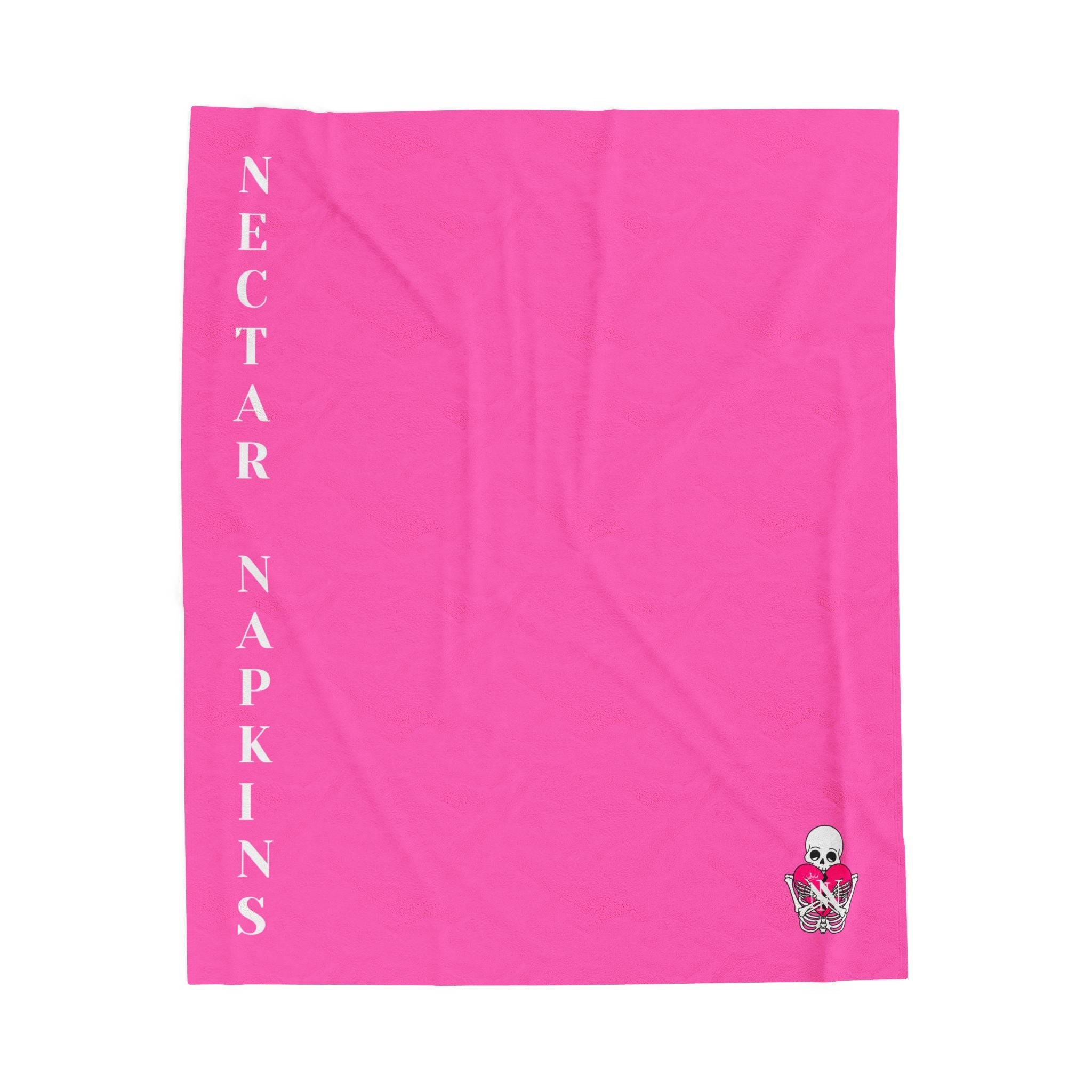 Nectar Napkins Brand Bright Pink Love Blanket
