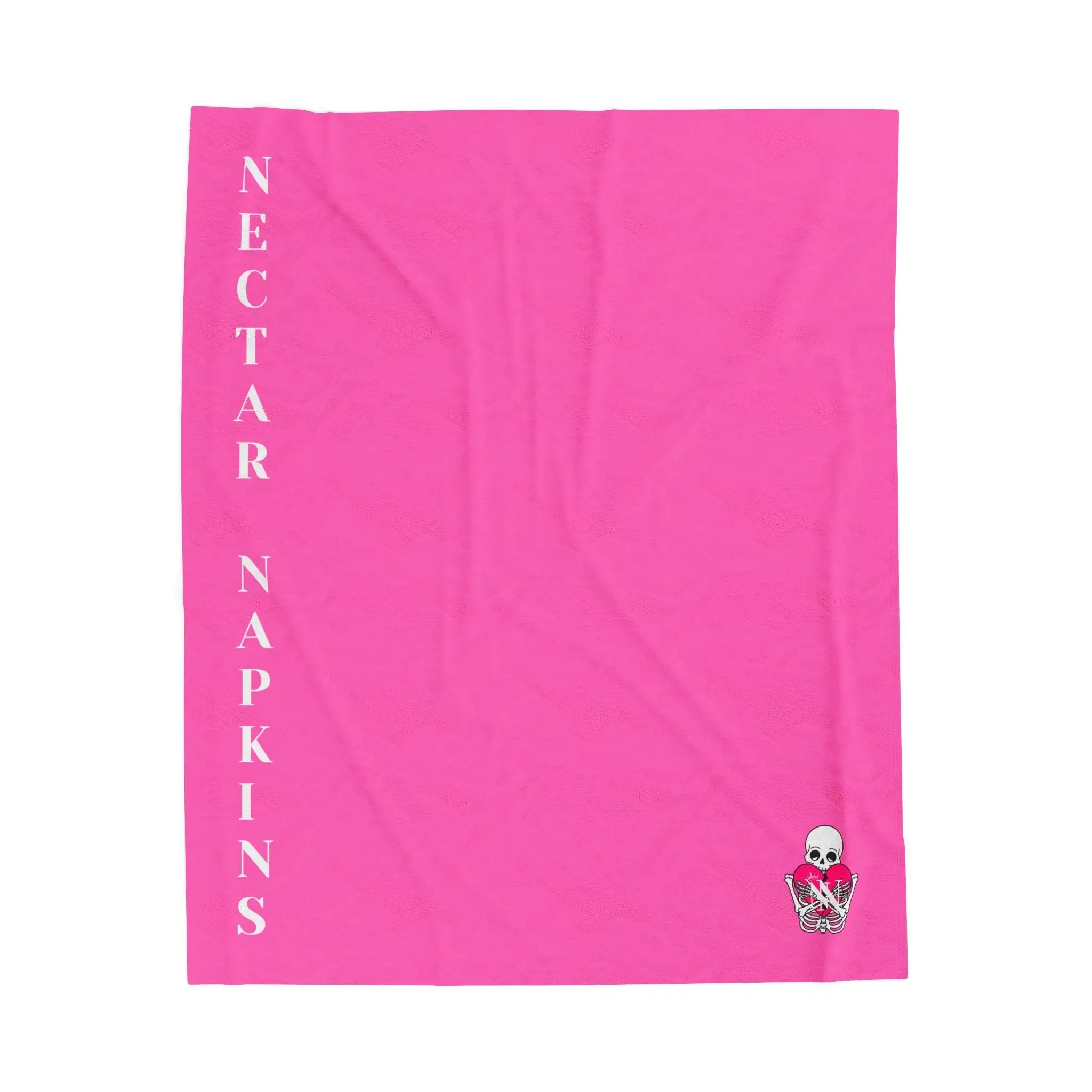 Nectar Napkins Brand Bright Pink Love Blanket