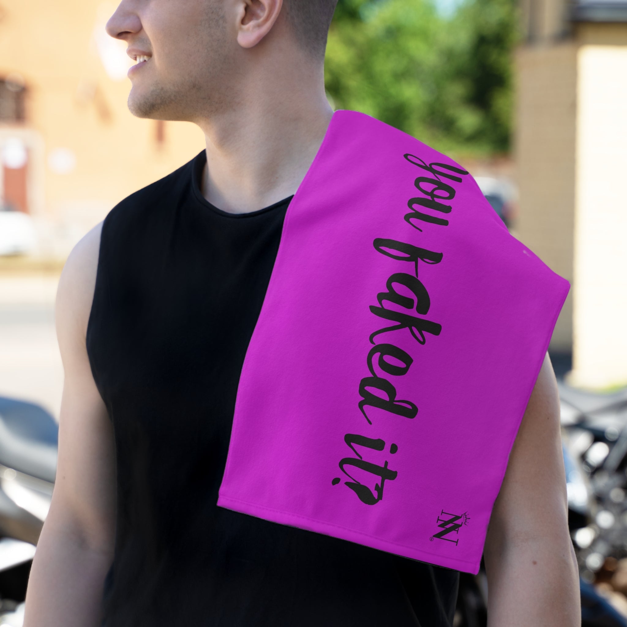 You Faked It? Bright Purple | Mix & Match Soft Fun-Flirty Lovers’ Towels