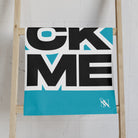 SUCK ME Block Letter Teal Cum Towel