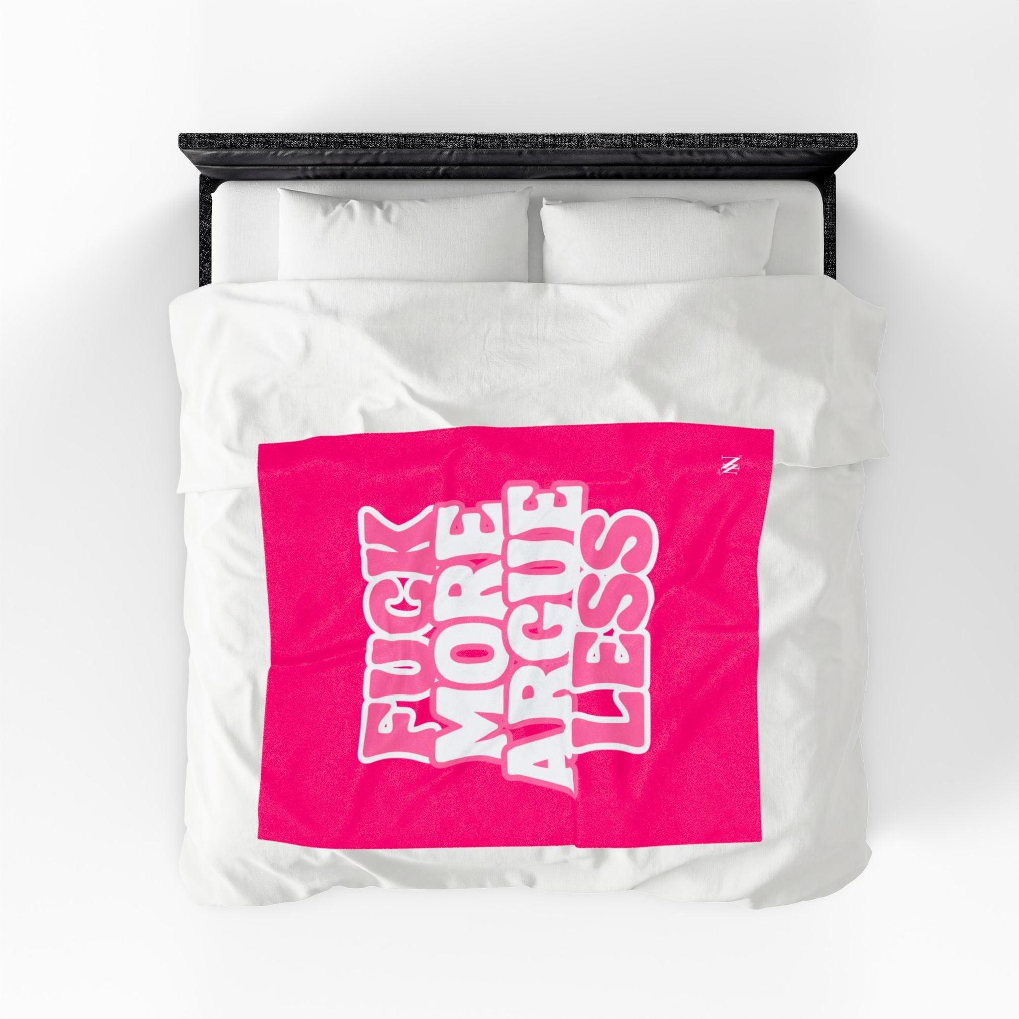 Fuck More Argue Less Romantic Lovers Gifts Blanket