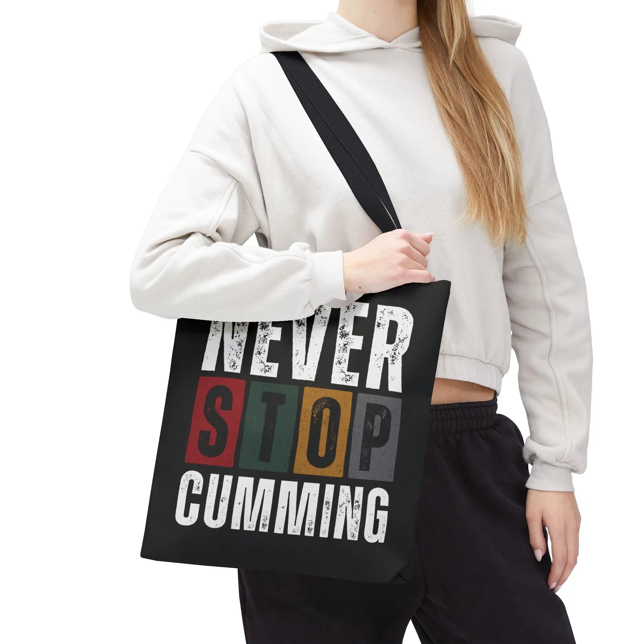 Never Stop Cumming | Mix & Match Fun-Flirty Lovers’ Totes