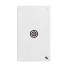 Small Black Bullseye Target | Mix & Match Classic Fun-Flirty Lovers’ Towels