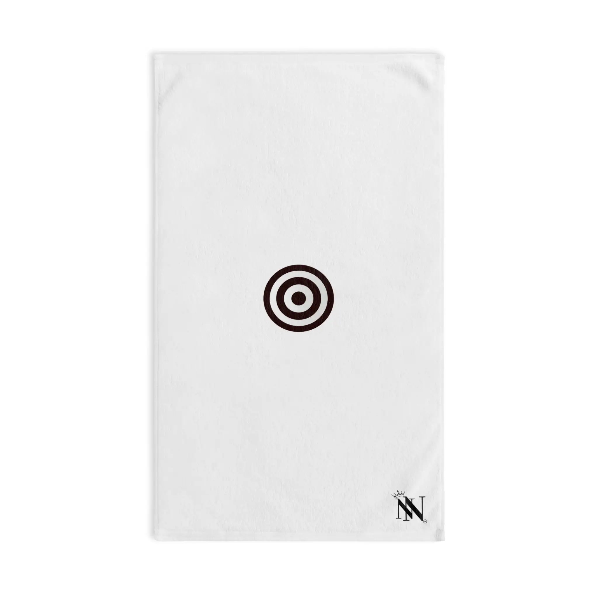Small Black Bullseye Target | Mix & Match Classic Fun-Flirty Lovers’ Towels