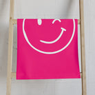 Wink Emoji Signature Pink Cum Towel