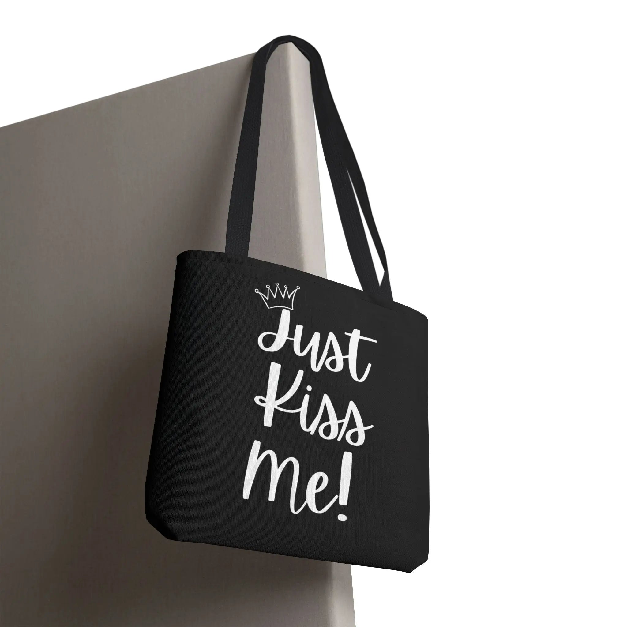 Crowned Just Kiss Me! Tote Bag