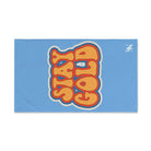 Stay Gold Retro Sticker Light Blue | Mix & Match Classic Fun-Flirty Lovers’ Towels