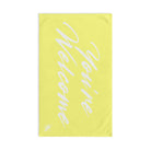 Simply You’re Welcome Light Yellow Cum Towel