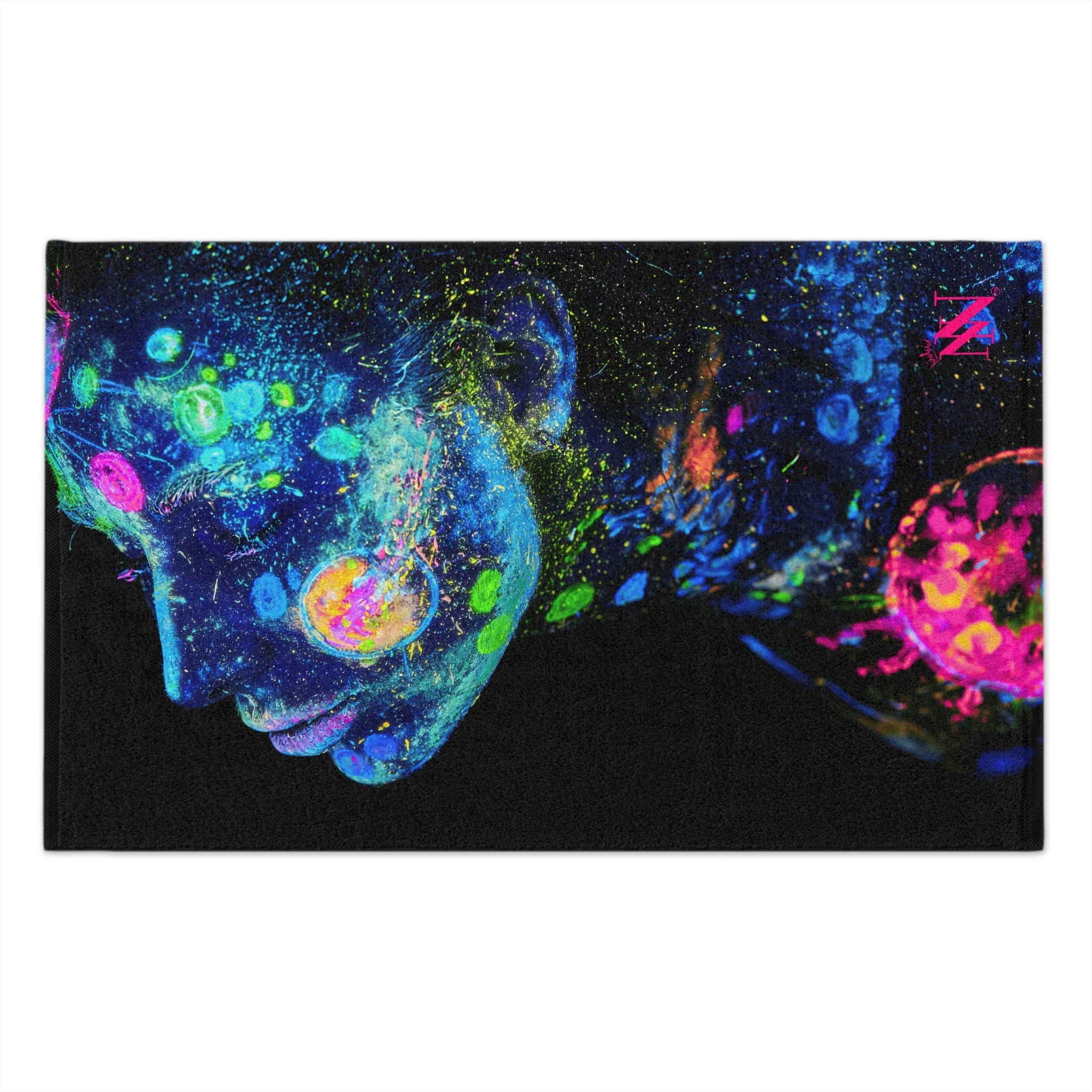 She Glows Blacklight Graphic | Mix & Match Soft Fun-Flirty Lovers’ Towels
