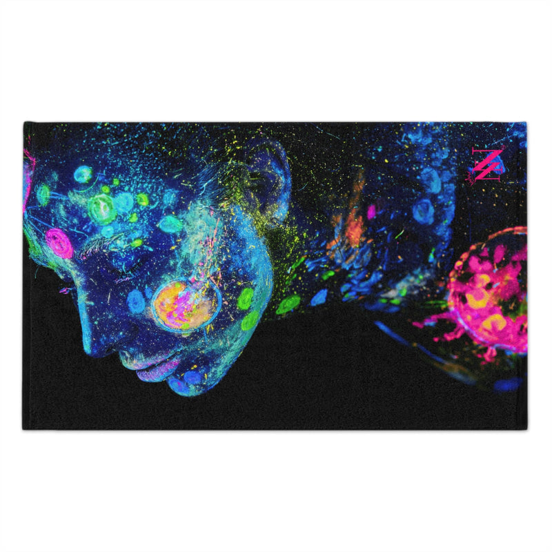 She Glows Blacklight Graphic | Mix & Match Soft Fun-Flirty Lovers’ Towels