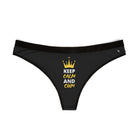 Keep Calm & Cum Queen King | Mix & Match Women’s Fun-Flirty Lovers’ Thongs