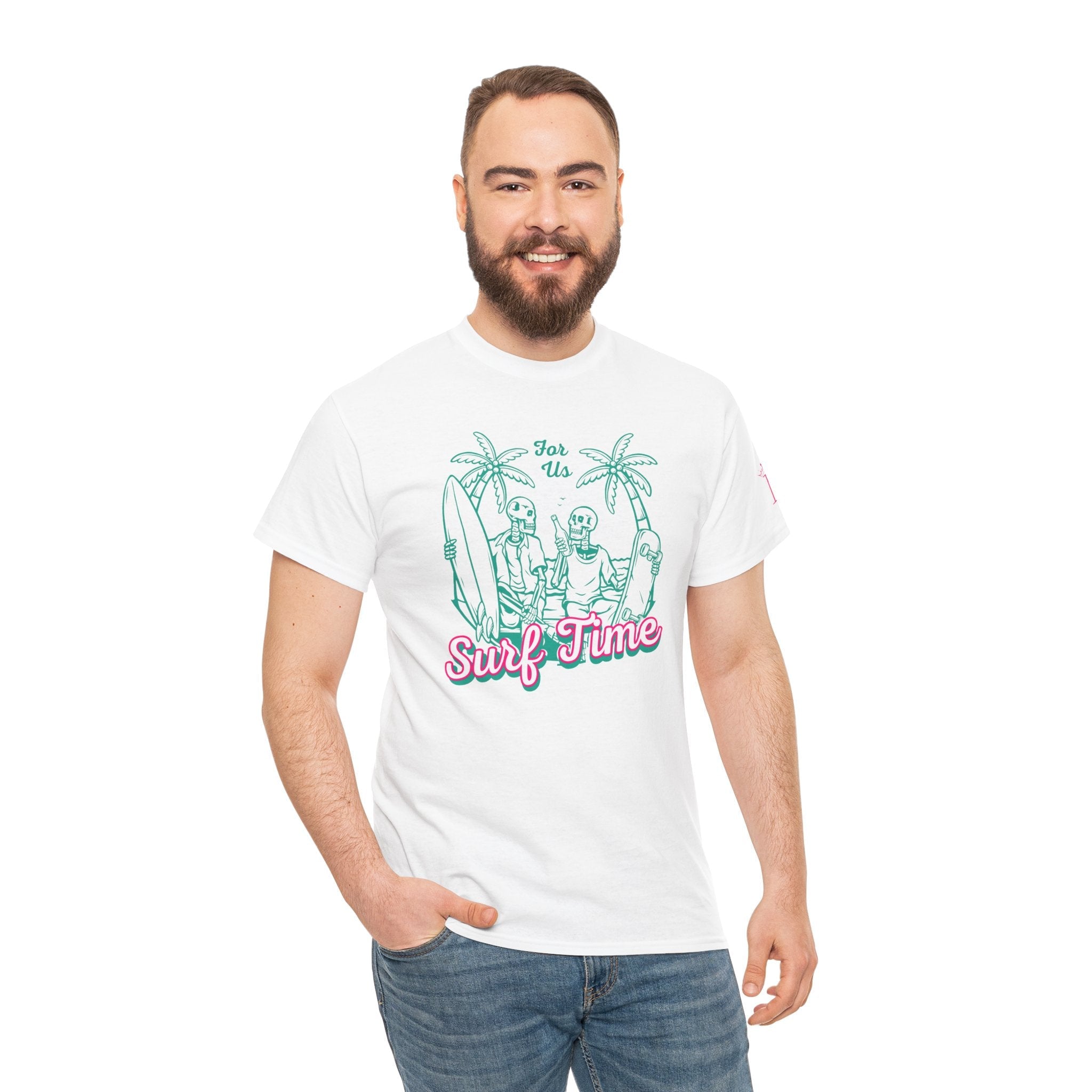 Surf Time for Us Romantic Couples Sex Gifts 100% Cotton T-Shirt