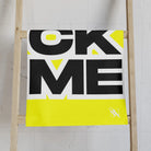FUCK ME Block Letter Neon Yellow | Mix & Match Classic Fun-Flirty Lovers’ Towels