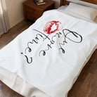 One More Time? with a Kiss Romantic Gifts Love Blanket