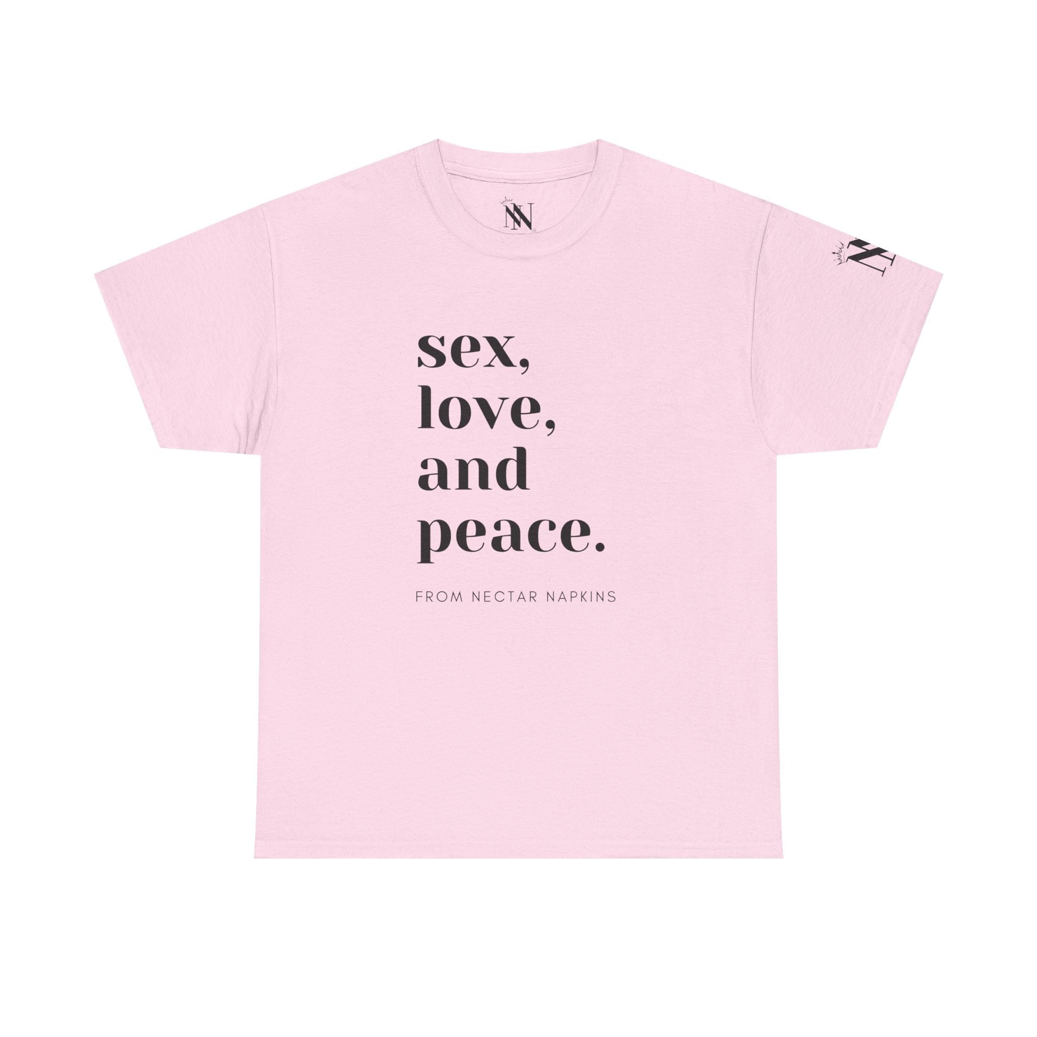 Sex Peace Love | Mix & Match 100% Cotton Unisex Fun-Flirty Lovers’ Tees