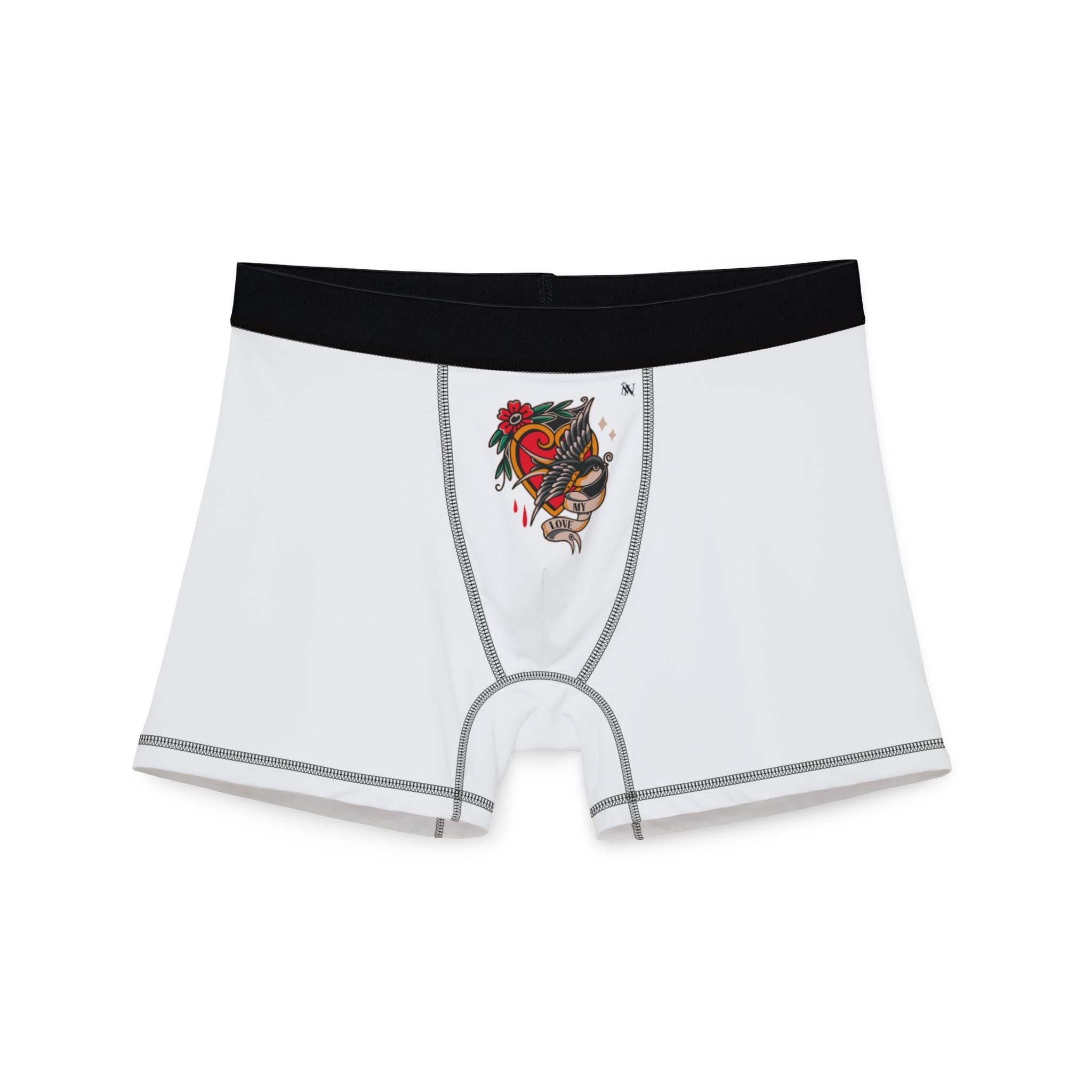 My Love Traditional Tattoo | Mix & Match Fun-Flirty Lovers’ Boxer Briefs