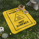 Warning Hot Surface Match | Mix Match Fun-Flirty Lovers’ Water-Resistant Blankets
