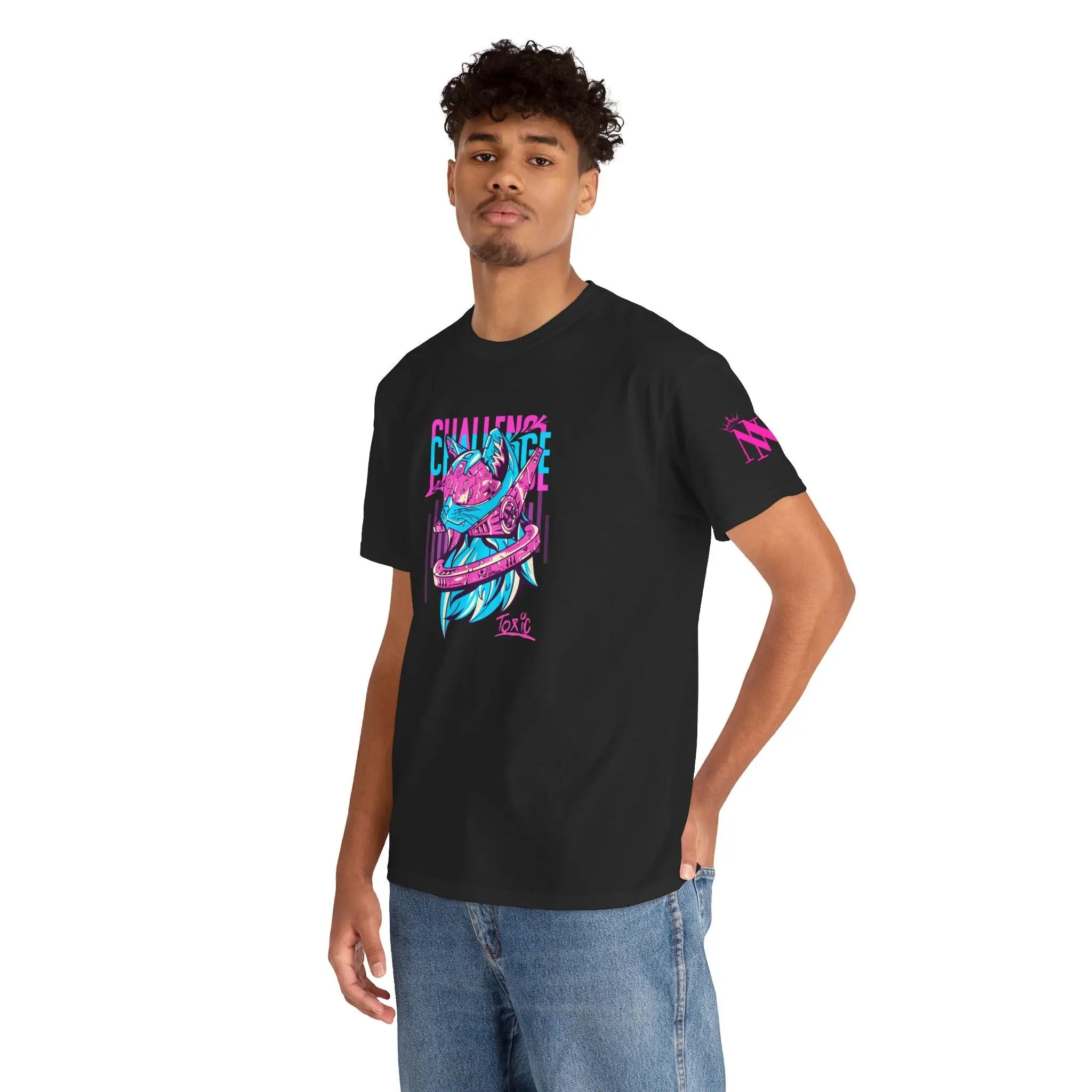 Challenge Toxic Kitty | Mix & Match Cotton Unisex Fun-Flirty Lovers’ T-Shirts
