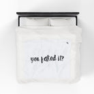 You Faked It? | Mix & Match Soft Fun-Flirty Lovers’ Blankets