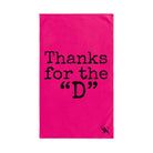 Thanks for the ’D’ Signature Pink | Mix & Match Classic Fun-Flirty Lovers’ Towels
