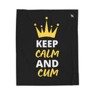 Keep Calm & Cum Queen King | Mix & Match Soft Fun-Flirty Lovers’ Blankets